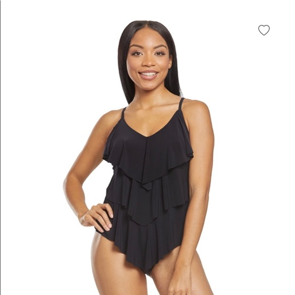 Miraclesuit Other - Miraclesuit ruffle swim top size 10